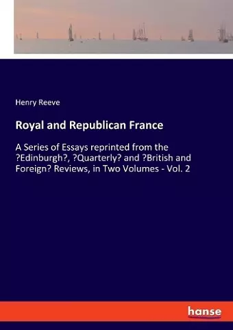 Royal and Republican France cover