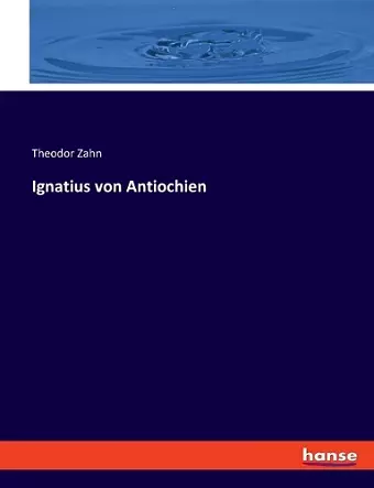 Ignatius von Antiochien cover