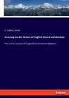 An essay on the history of English church architecture cover
