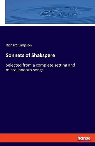 Sonnets of Shakspere cover