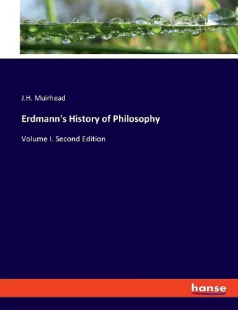 Erdmann's History of Philosophy cover