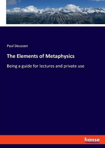 The Elements of Metaphysics cover