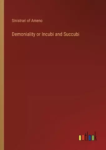 Demoniality or Incubi and Succubi cover