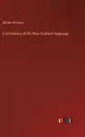 A dictionary of the New Zealand language cover