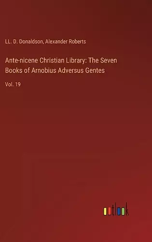 Ante-nicene Christian Library cover