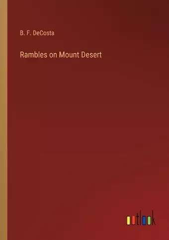 Rambles on Mount Desert cover