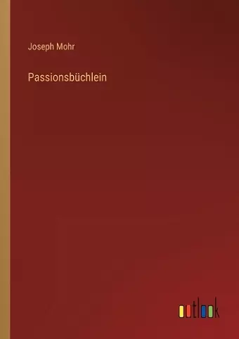 Passionsbüchlein cover