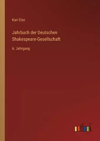 Jahrbuch der Deutschen Shakespeare-Gesellschaft cover