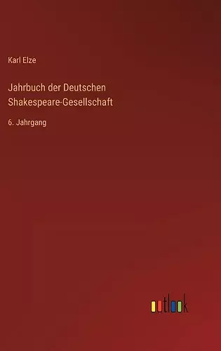 Jahrbuch der Deutschen Shakespeare-Gesellschaft cover