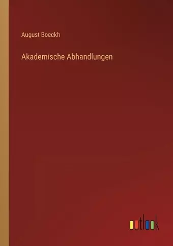 Akademische Abhandlungen cover