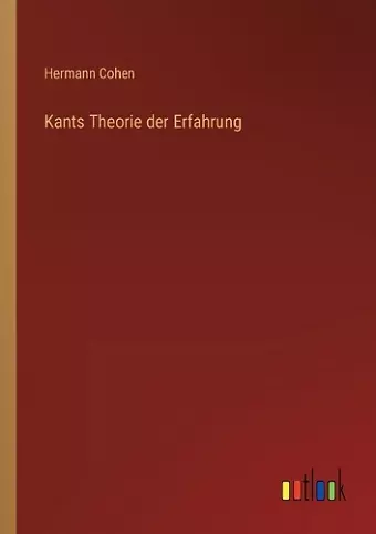 Kants Theorie der Erfahrung cover