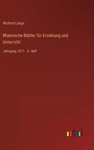 Rheinische Blätter für Erziehung und Unterricht cover