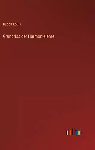 Grundriss der Harmonielehre cover