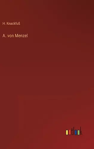 A. von Menzel cover