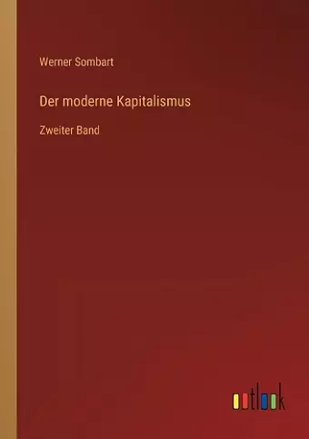 Der moderne Kapitalismus cover