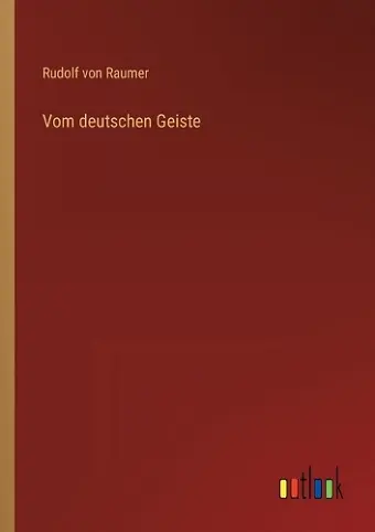 Vom deutschen Geiste cover