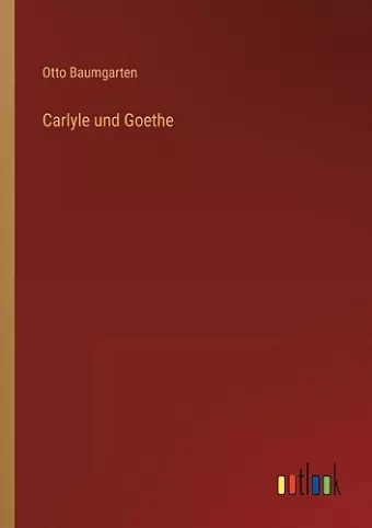 Carlyle und Goethe cover