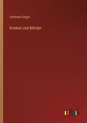 Knaben und Mörder cover