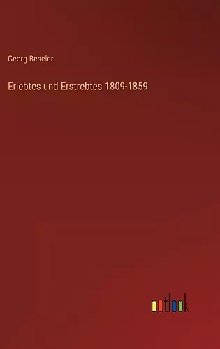 Erlebtes und Erstrebtes 1809-1859 cover