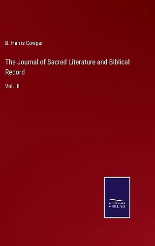 The Journal of Sacred Literature and Biblical Record cover
