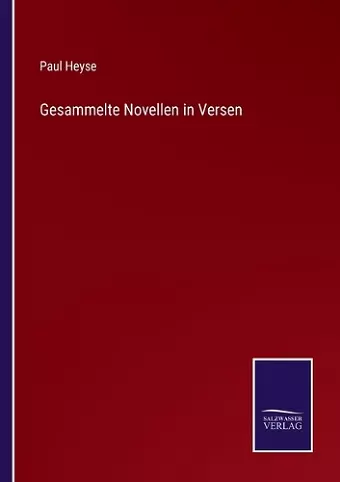 Gesammelte Novellen in Versen cover