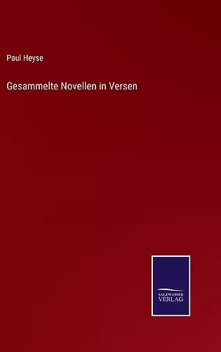 Gesammelte Novellen in Versen cover