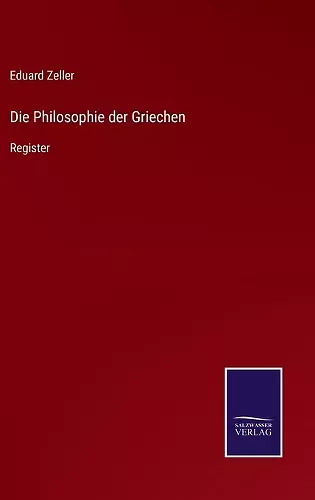 Die Philosophie der Griechen cover