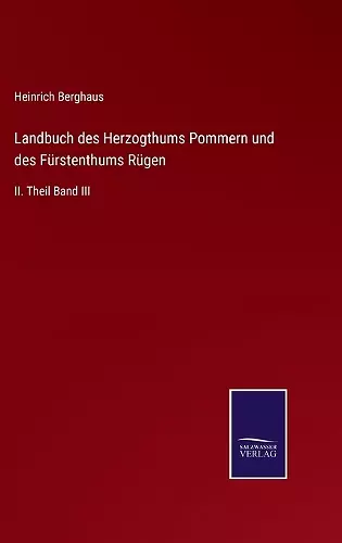 Landbuch des Herzogthums Pommern und des Fürstenthums Rügen cover