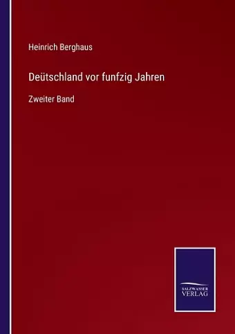 Deütschland vor funfzig Jahren cover