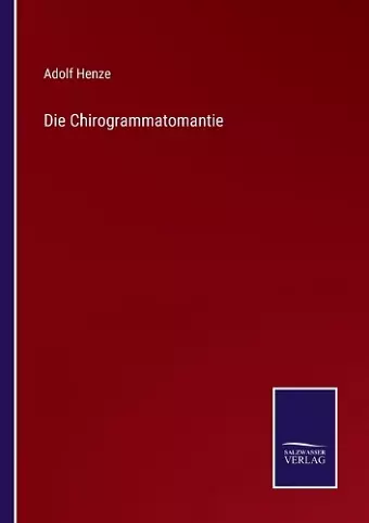 Die Chirogrammatomantie cover