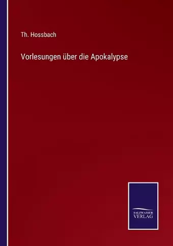 Vorlesungen über die Apokalypse cover