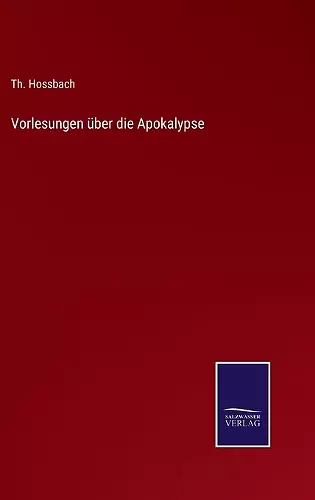 Vorlesungen über die Apokalypse cover