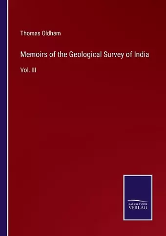 Memoirs of the Geological Survey of India cover