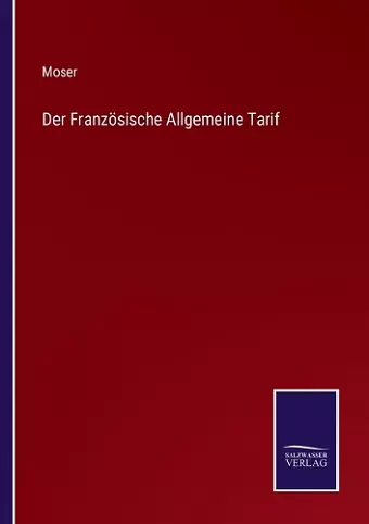 Der Französische Allgemeine Tarif cover