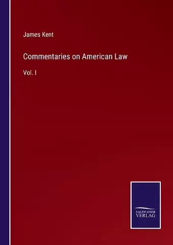 Commentaries on American Law cover