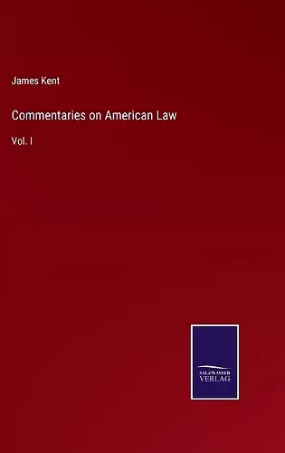 Commentaries on American Law cover