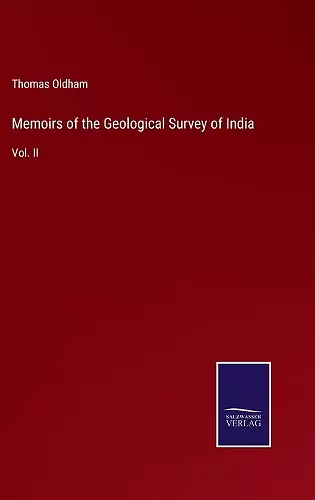 Memoirs of the Geological Survey of India cover