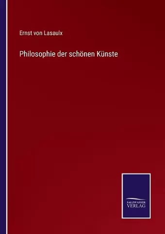 Philosophie der schönen Künste cover