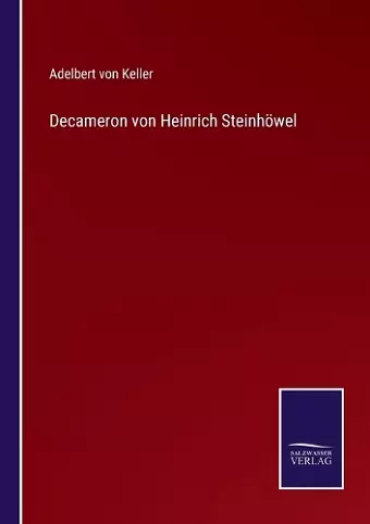 Decameron von Heinrich Steinhöwel cover