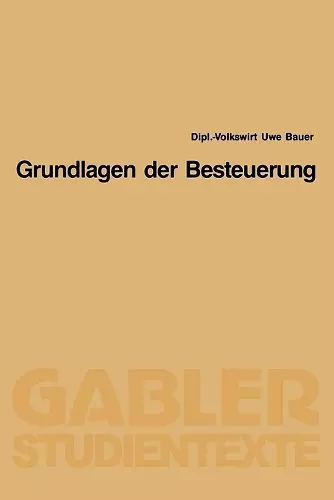 Grundlagen der Besteuerung cover
