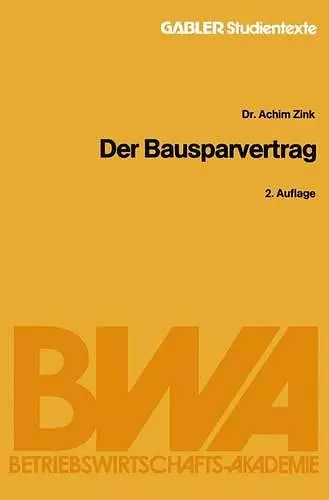 Der Bausparvertrag cover