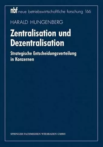 Zentralisation und Dezentralisation cover