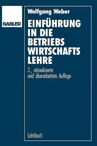 Einführung in die Betriebswirtschaftslehre cover