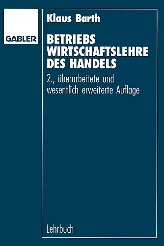 Betriebswirtschaftslehre des Handels cover