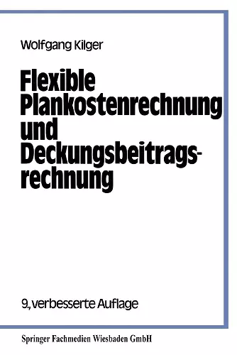 Flexible Plankostenrechnung und Deckungsbeitragsrechnung cover