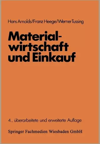 Materialwirtschaft und Einkauf cover