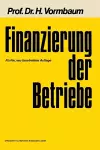 Finanzierung der Betriebe cover