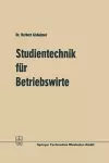 Studientechnik für Betriebswirte cover