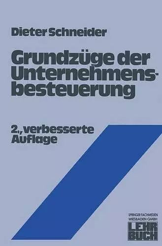 Grundzüge der Unternehmensbesteuerung cover