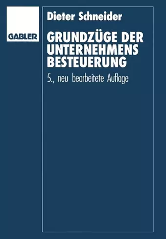 Grundzüge der Unternehmensbesteuerung cover